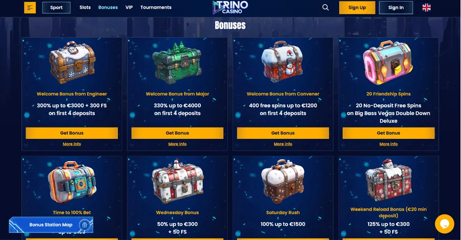 Στιγμιότυπο καζίνο Trino